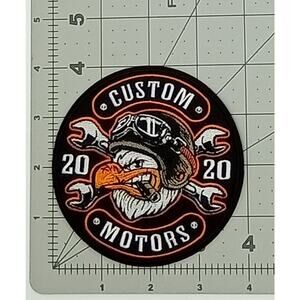 Custom Motors 2020 Embroidered Motorcycle Patch